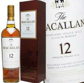 マッカラン 12年 700ml 40度 旧ボトル 正規品 箱付 MACALLAN 12years SHERRY CASK ススペイサイドモルト シングルモルトウイスキー SpeysideMalt SingleMalt Whisky ※おひとり様1ヶ月1本限り kawahc