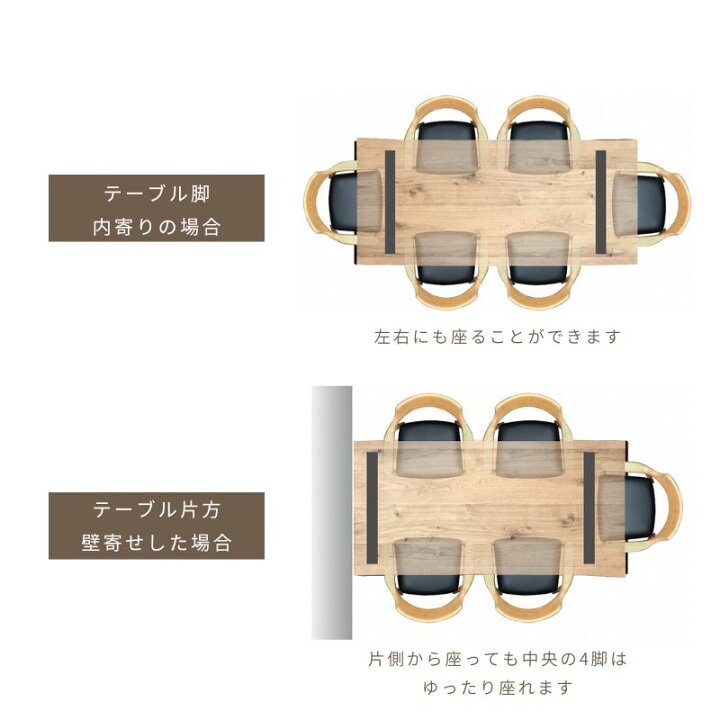 楽天市場】【180サイズ ダイニング 5点 セット】 テーブル 180 椅子 4 