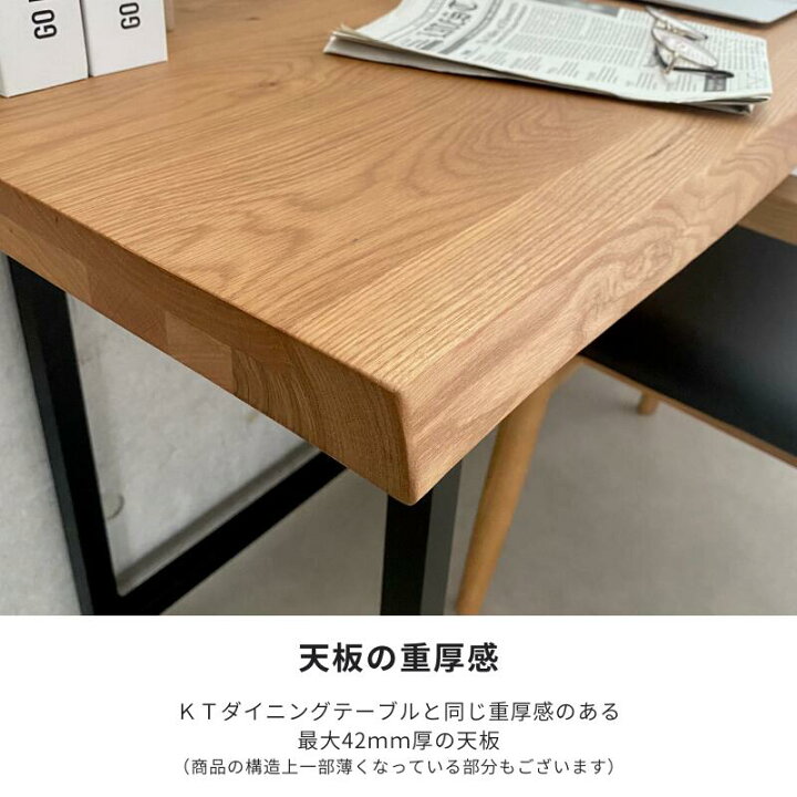 楽天市場】120デスク NA デスク 木製 デスク単品 机 作業机 幅120cm 