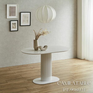 CAMILA TABLEiPT-998WH) 120TCY ȉ~` ȉ~e[u ~ ۃe[u _CjOe[u 120 JtFe[u 2l| 4l| 2lp 4lp Pi e[u _CjO zCg WF ؍Ce
