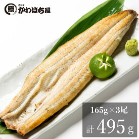 20%OFFクーポン鰻の白焼き3人前/計495g(165g×3)肉厚で脂がのり通常の1.5倍の満足サイズわさび・山葵醤油・ポン酢であっさりとわさび付き・ギフトボックス・冷凍配送・送料無料ウナギ うなぎ 和風惣菜 お中元 敬老の日