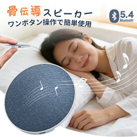 【4/18 限定★先50名様★10%OFFクーポン！】Bluetoothスピーカー ホワイトノイズ 骨伝導 睡眠スピーカー 小型コンパクト 睡眠用オーディオ タイマー付き 横向き寝対応 枕下設置 可充電 ワイヤレススピーカー 快眠 安眠 入眠 サポートグッズ 安眠グッズ 取扱説明書付き