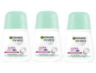 【送料無料】3個セット Garnier ガルニエ ミネラル ウルトラ ドライ デオドラント ロールオン 48h 50ml …