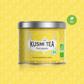 【送料無料】KUSMI TEA クスミティー ジャスミンティー オーガニック メタルカン 90g 海外通販
