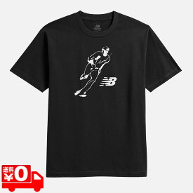 ニューバランス ウェア 野球 ベースボール メンズ 大谷翔平 グラフィックTシャツ シグネチャーコレクション MT43717 ブラック メール便送料無料
