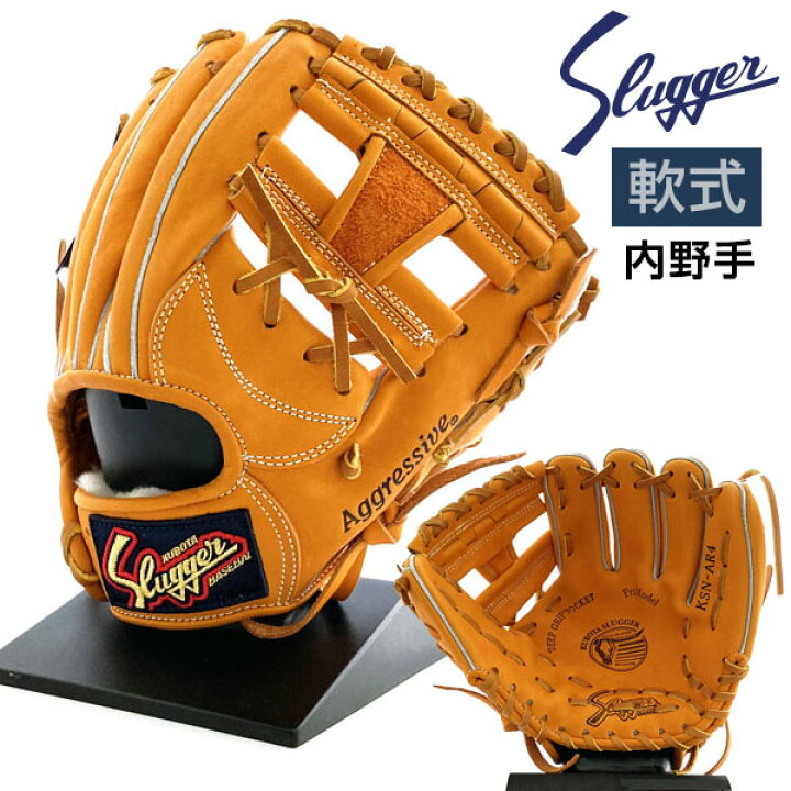 楽天市場】久保田スラッガー 軟式 グローブ 内野 野球 KSN-AR4 右投げ 