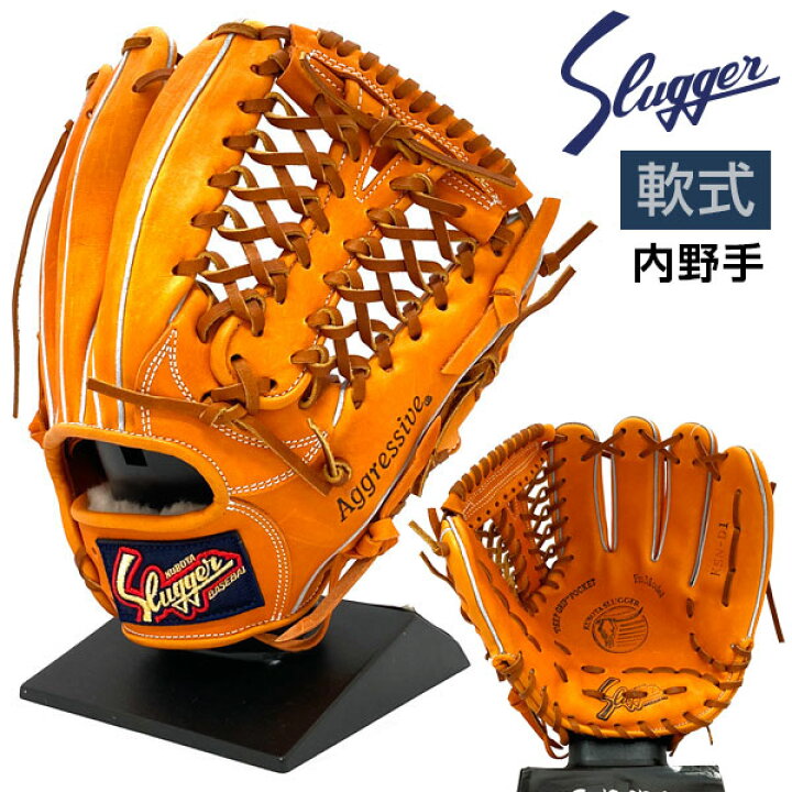 楽天市場】久保田スラッガー 軟式 グローブ 内野 野球 KSN-D1 右投げ用 