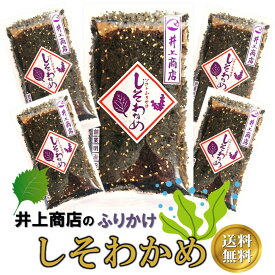 しそわかめ 80g 5袋 セット ふりかけ おにぎり 混ぜごはん 山口 萩 井上商店 送料無料 ソフトふりかけ ご飯のお供 お弁当 国産 山口県お土産 お茶漬け おうちごはん 朝ごはん ネコポス お得セット SNS で評判 ZIP DayDay ヒルナンデス で紹介されました