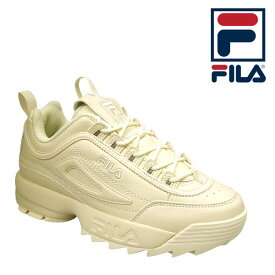 フィラ スニーカー レディース ディスラプター2 ベージュ FILA DISRUPTOR2 ユニセックス 厚底 ダッドシューズ uss23029-100 送料無料