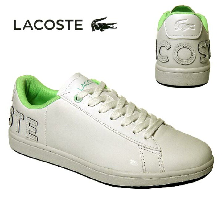 楽天市場 ラコステ スニーカー レディース レザー Carnaby Evo 0721 6 ホワイト ネイビー 白 Lacoste カーナビー Sf 042 ビッグロゴ 送料無料 シューズ スニーカーカワカミ靴店