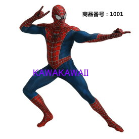 スパイダーマン　コスプレ　衣装　劇場版 大人用　【即日発送　送料無料】 　コスチューム　ハロウィーン　 cosplay 仮装 変装グッズ 宴会 仮装舞踏 忘年会 文化祭 学園祭 演劇服装　男女兼用