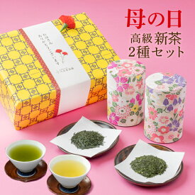 遅れてごめんね 母の日 お茶 ギフト プレゼント 2026 新茶2種セット 【即日出荷対応】 高級炭火仕上げ新茶と掛川茶を和染め茶缶とセットで贈ります 静岡茶 結婚内祝い 挨拶 内祝い お誕生日祝いギフト 手土産 結婚 お茶 退職祝い お土産 父の日 お返し お茶セット