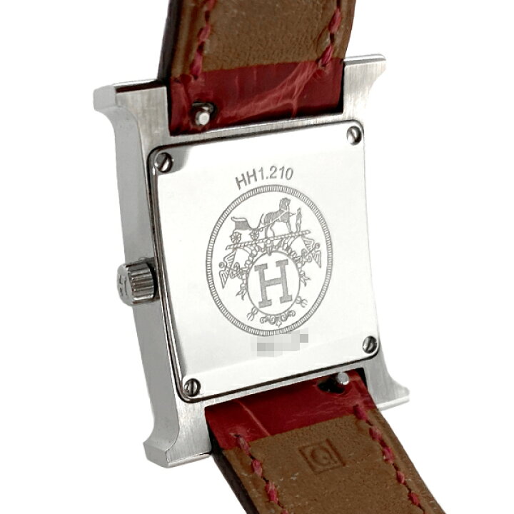 楽天市場】[中古] エルメス Hウォッチ PM HH1.210 クォーツ ホワイト  