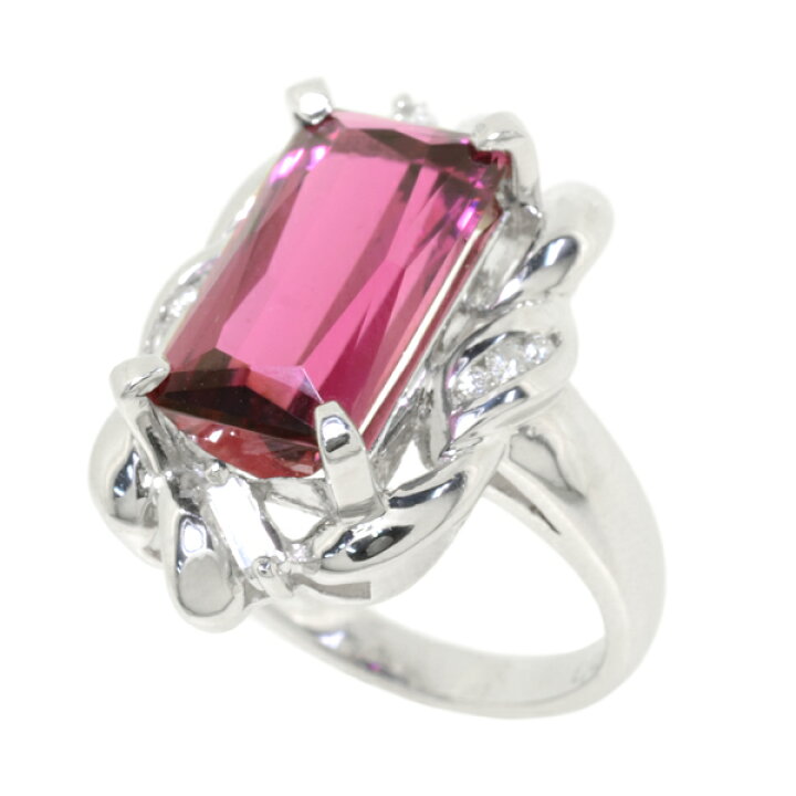 楽天市場】[中古] Pt900 天然 ピンクトルマリン6.16ct ダイヤモンド 