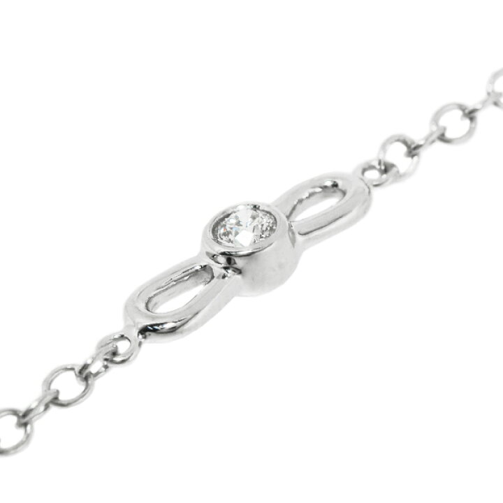 楽天市場】[中古] ティファニー リボン 5Pダイヤモンド ブレスレット  