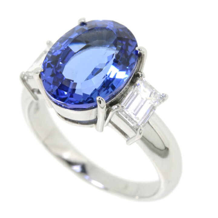 楽天市場】[中古] Pt900 天然 タンザナイト5.15ct ダイヤモンド0.83ct 