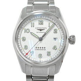 [中古] ロンジン スピリット L3.810.4.73.6 自動巻き ステンレススチール シルバー文字盤 保証書付 40mm SPIRIT LONGINES
