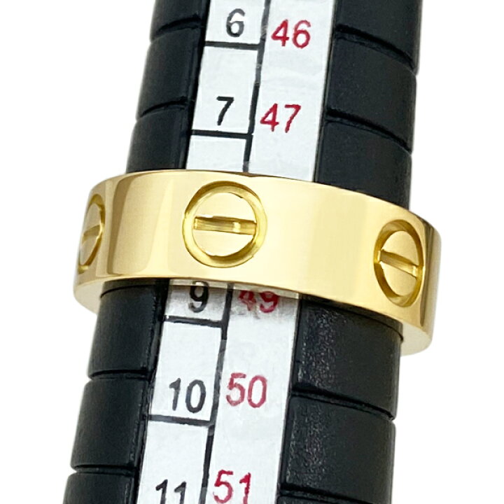 楽天市場】[中古] カルティエ ラブリング 9号弱 K18YG イエロー 
