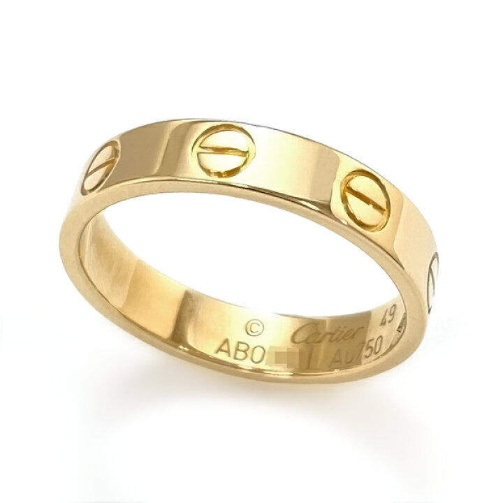 楽天市場】[中古] カルティエ ミニ ラブリング #49刻印 9号 K18YG  