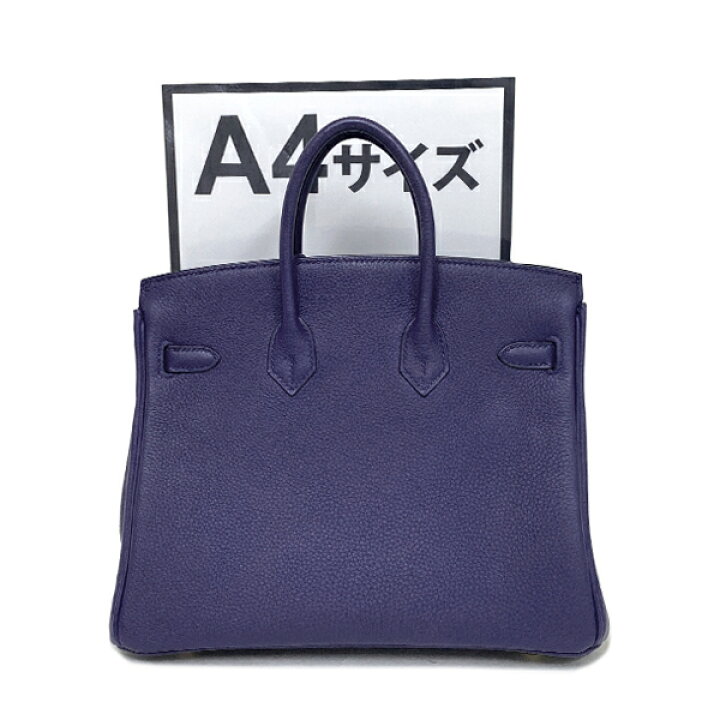 楽天市場】[中古] エルメス バーキン25 C刻印 ハンドバッグ ネイビー  