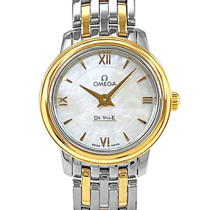 楽天市場】[中古] オメガ デヴィル プレステージ ホワイトシェル  