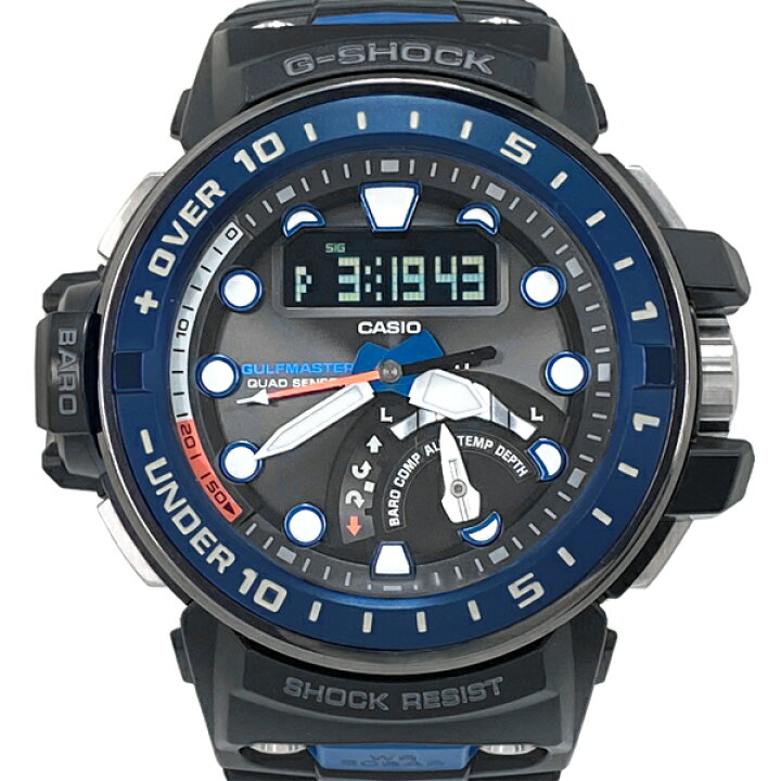 楽天市場】[中古] カシオ G-SHOCK ガルフマスター GWN-Q1000-1AJF タフ 
