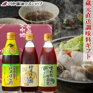 調味料 贈答 【T-YS】一押しぽん酢セット 化粧箱 包装 冬ギフト お礼 お祝い かけしょうゆ お取り寄せ プレゼント 人気 国産 天然 ギフト 手土産 内祝い お返し 詰合せ 記念日 川中醤油公式 芳