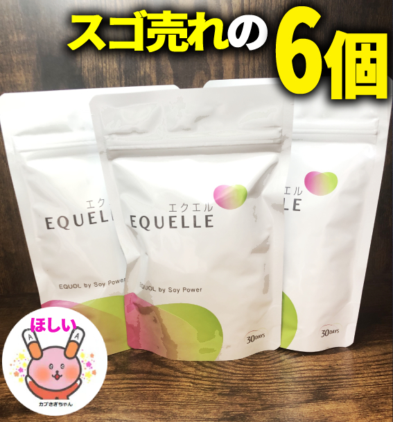 暖色系 大塚製薬 エクエル EQUELLE 30日分(120粒) ×6袋 正規品 - 通販 