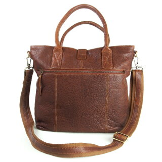水牛革バッファローレザートートバッグ2WAYカワノバッグ(KawanoBag)No.003055チャ