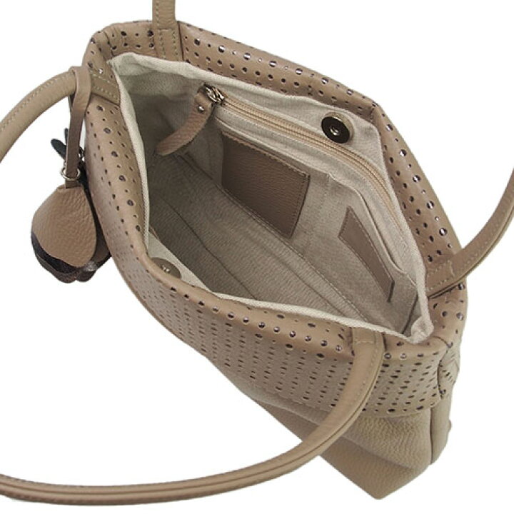 楽天市場】イタリア製 牛革 本革 レディース ハンドバッグ 花チャーム  