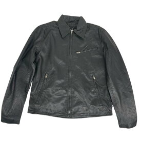 Mo-LAWZ パンチング トラッカージャケット メンズ 本革 ラム革 メッシュ 革ジャン レザージャケット ブラック ホワイト 黒 白 春 夏 mlrj0222p M/L/LL/3L