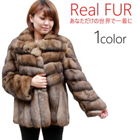 日本製 レディース ファージャケット ロシアンセーブル 毛皮ジャケット 3943 天然毛皮 高級毛皮 婦人毛皮 毛皮 セーブル