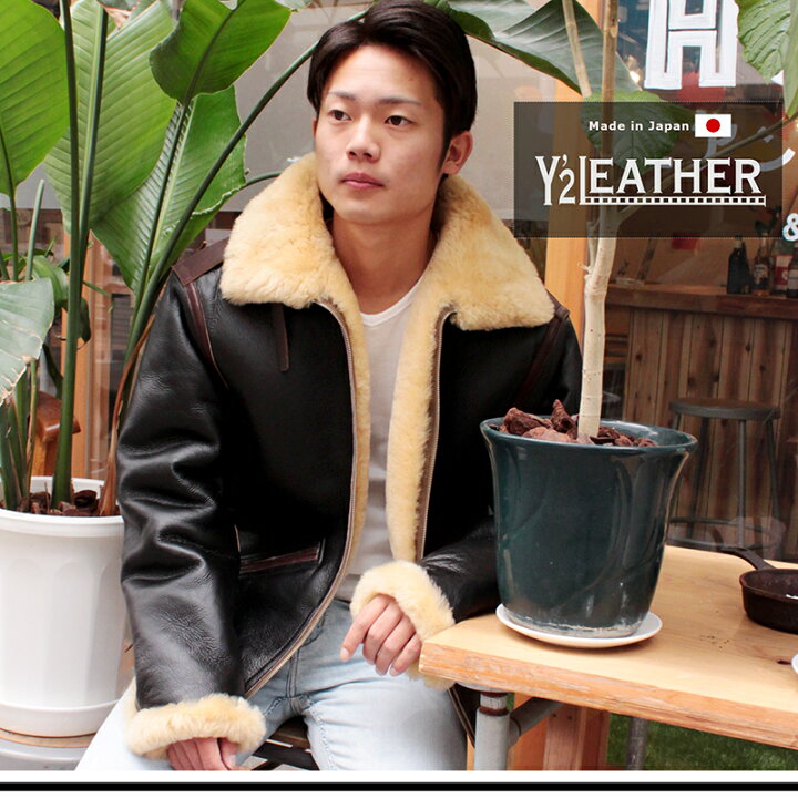 楽天市場】Y2 LEATHER ワイツーレザー B-6 Colomer Mouton Type B-6 本 