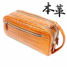 クロコダイル メンズ 本革 セカンドバッグ ハンドバッグ tb68cl