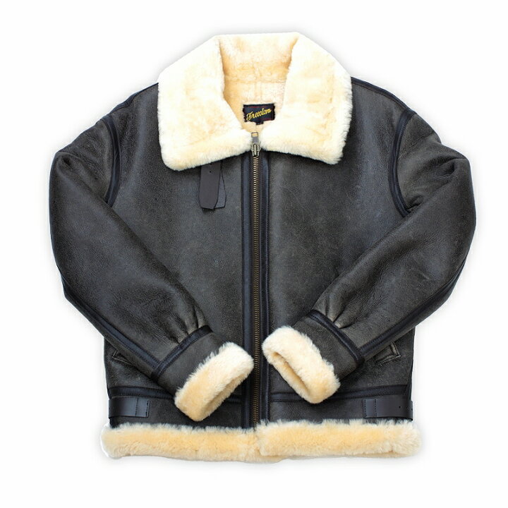 楽天市場】大きいサイズ ビックサイズ B-3 ムートンジャケット 本皮 本  