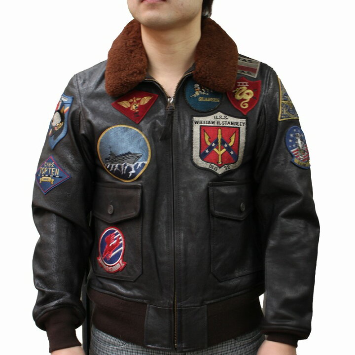 楽天市場】AVIREX TOPGUN仕様 G1 フライトジャケット 本革 メンズ 