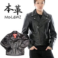 Mo-LAWS 革ジャン メンズ UK 春秋冬 本革 ブラック S-5L mlrj004 レザージャケット ダブルライダースジャ…