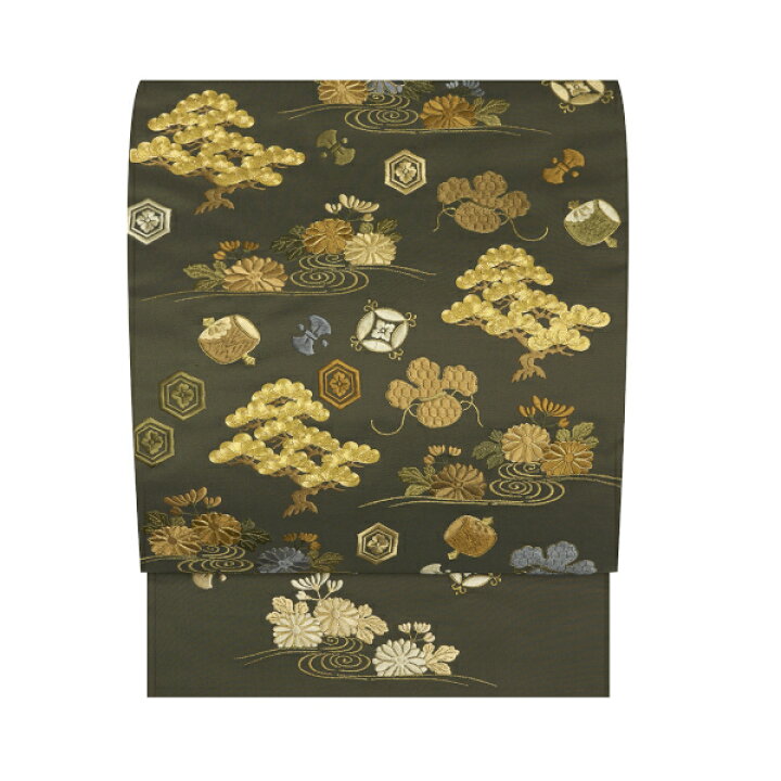 楽天市場】松に吉祥文様手刺繍 袋帯【未着用品】 : 銀座かわの屋