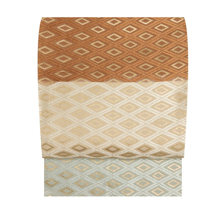 楽天市場】☆秋の工芸名作展☆人間国宝 喜多川俵二段変り入子菱文袋帯 