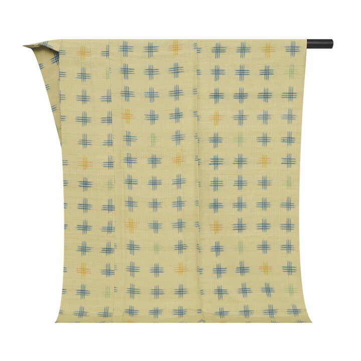 楽天市場】井桁模様 絣紬 単衣着物【未着用品】 : 銀座かわの屋