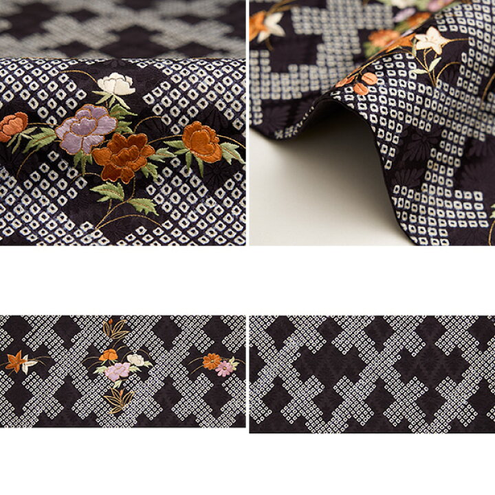 楽天市場】疋田絞りに手刺繍お花の模様 名古屋帯【未着用品】 : 銀座  