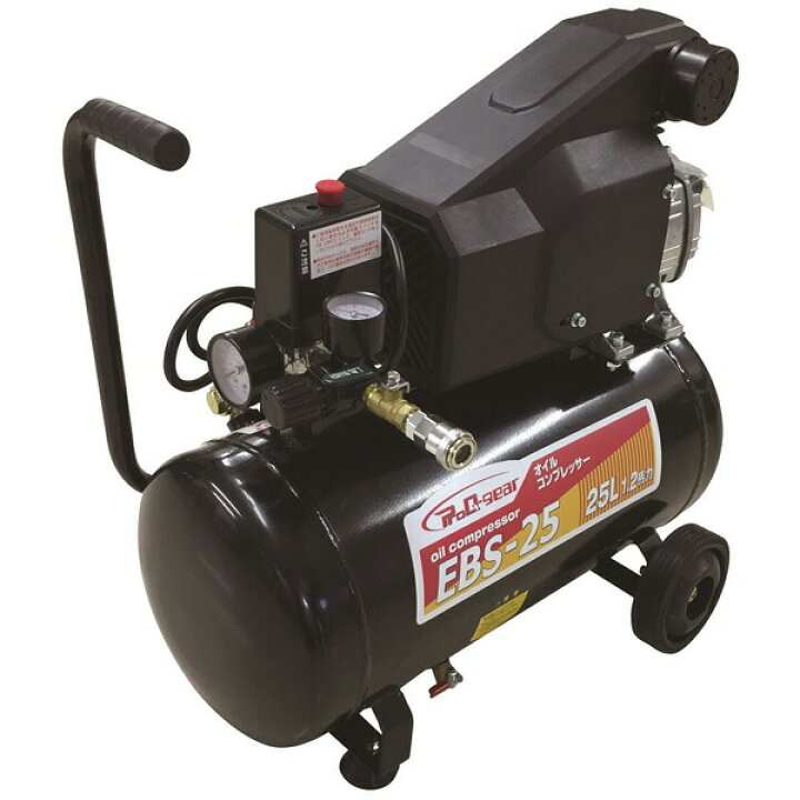 楽天市場】シンセイ オイル式コンプレッサー25L EBS−25【送料無料 