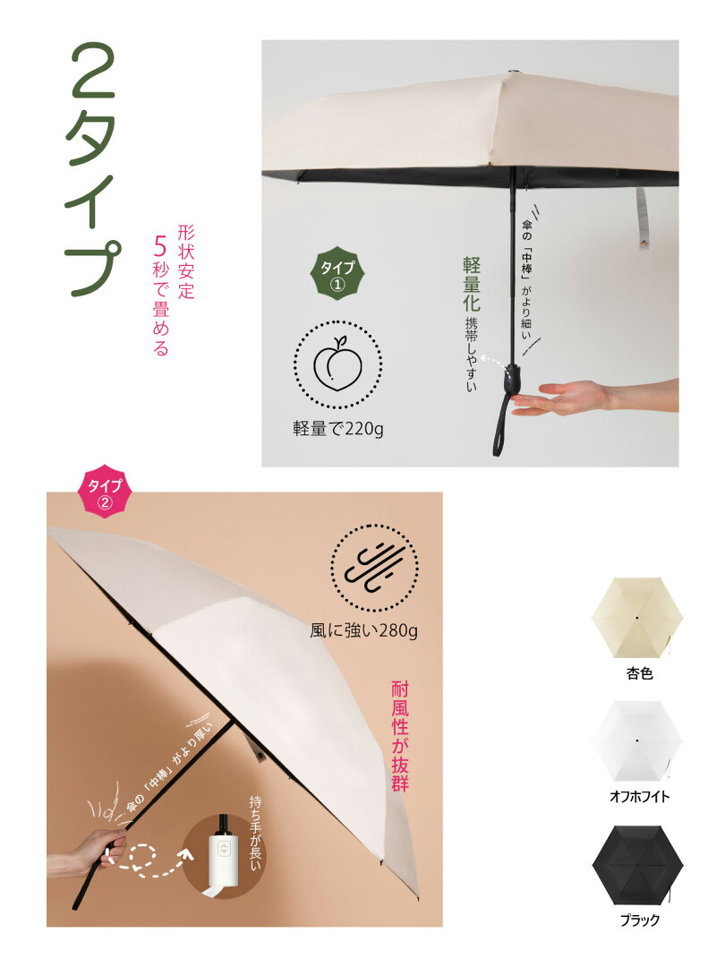 【1,000円OFFクーポン・6/20】日傘 KONCIWA 5秒でたためる日傘 軽量 完全遮光 遮熱-30℃ 形状記憶 レディース メンズ兼用 UVカット100% ワンタッチ自動開閉 コンパクト 6本骨 超撥水 日焼け防止 無地 3段 折りたたみ晴雨兼用 - メイン画像 21