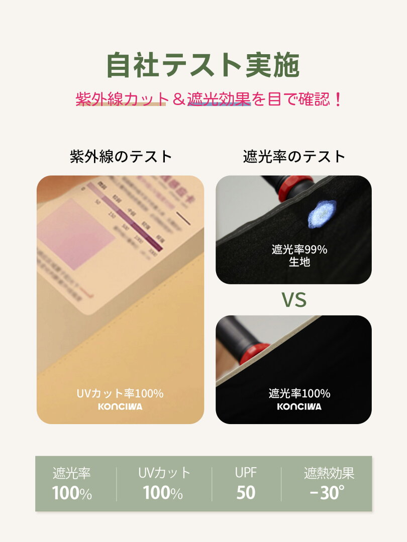 【1,000円OFFクーポン・6/20】日傘 KONCIWA 5秒でたためる日傘 軽量 完全遮光 遮熱-30℃ 形状記憶 レディース メンズ兼用 UVカット100% ワンタッチ自動開閉 コンパクト 6本骨 超撥水 日焼け防止 無地 3段 折りたたみ晴雨兼用 - メイン画像 11