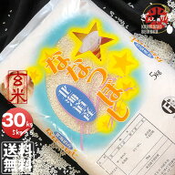 令和7年産 北海道産 ななつぼし 玄米 30kg (5kg×6袋セット)＜玄米／白米／分づき米＞【送料無料】【北海…