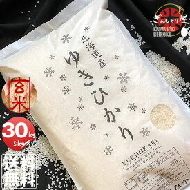 令和6年産 北海道産 ゆきひかり 玄米 30kg (5kg×6袋セット)＜玄米／白米／分づき米＞ 【送料無料】【北海道米 送料込み 米 お米 真空パック選択可】