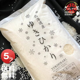 令和5年産 北海道産 ゆきひかり 5kg ＜白米＞ 【送料無料】【北海道米 送料込み 米 お米 真空パック選択可】