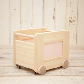 国産ひのき　コロコロおもちゃ箱ピンク　TippTapp