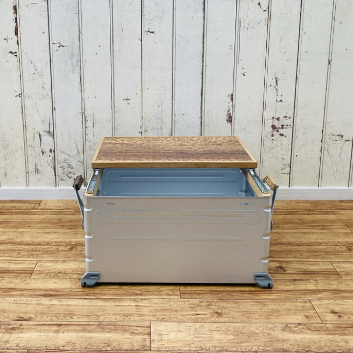 楽天市場】シェルフコンテナ 25タイプ専用 スライドレール式天板 木目 