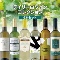 【6本セット送料無料】デイリー白ワインコレクション（750ml×6本）＜ワインセット＞※沖縄県は送料無料…